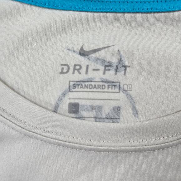 Nike N7 Cream Long Sleeve Standard Fit Native American Shirt Men's Size Large - Picture 2 of 7